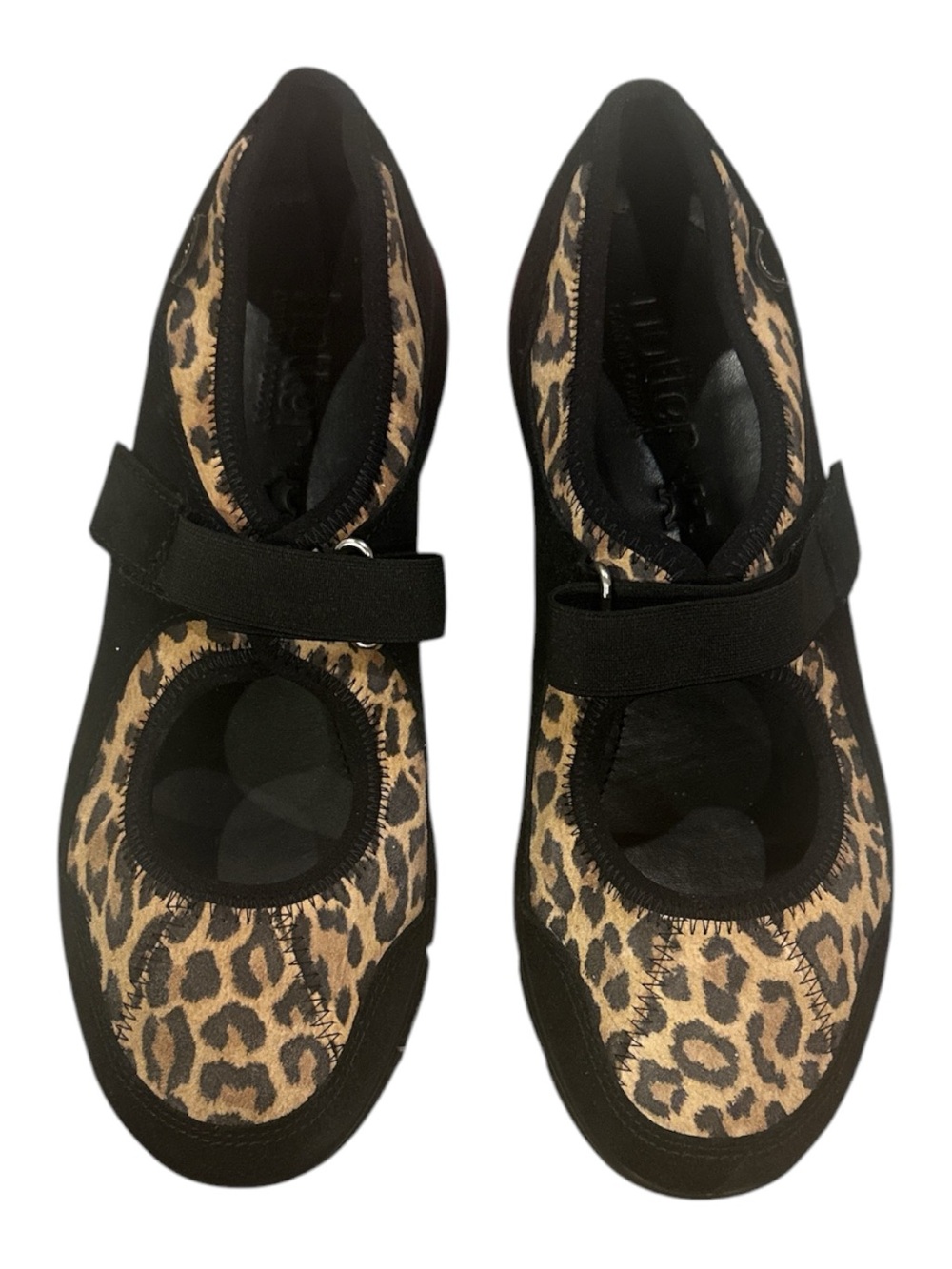 HOTTER CHUNKY LEOPARD MARY JANE SHOE COMFORT LEOPARD LEATHER ARCH LUG TREAD 8